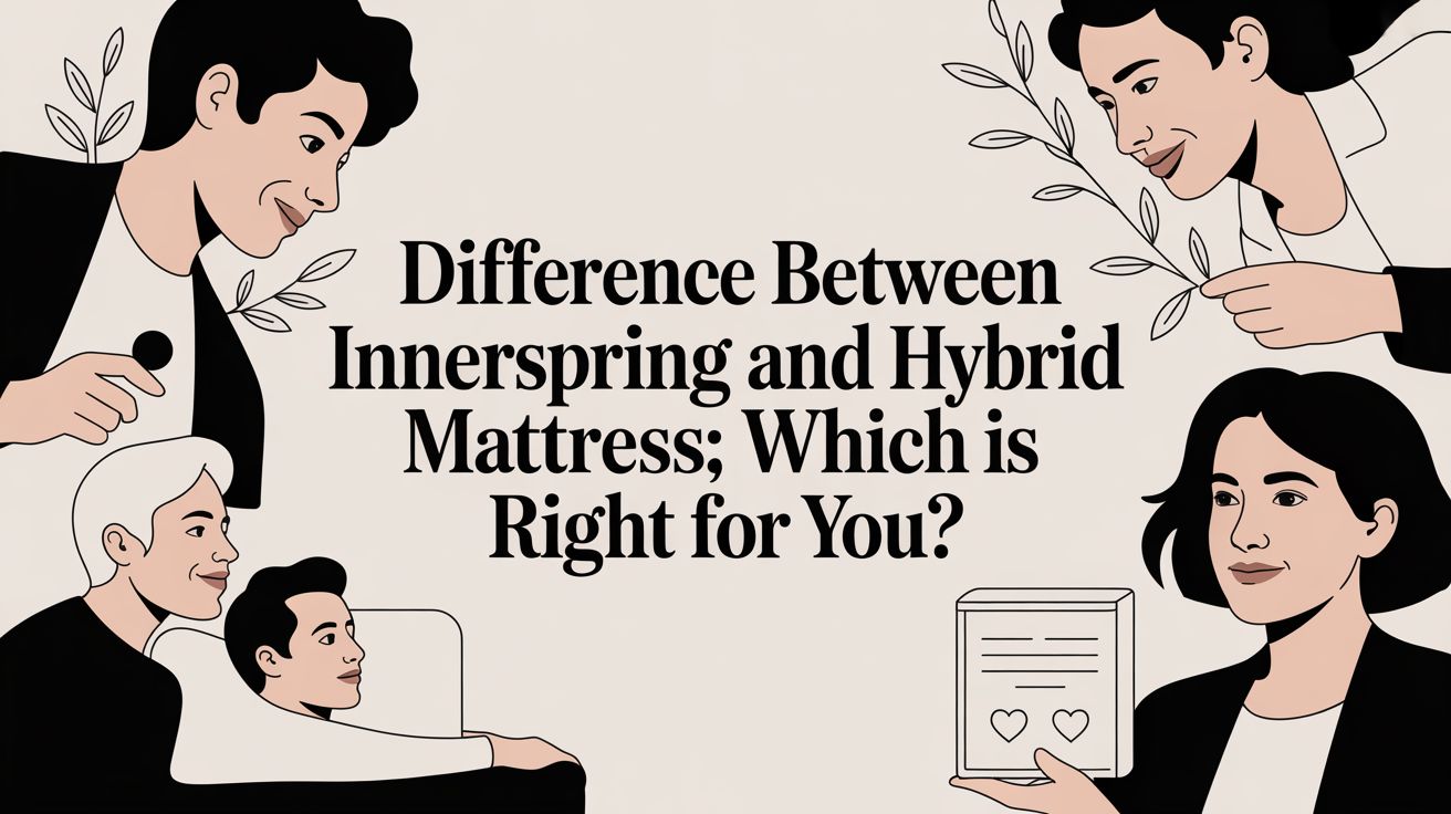 Difference Between Innerspring And Hybrid Mattress Mattress Comparison
