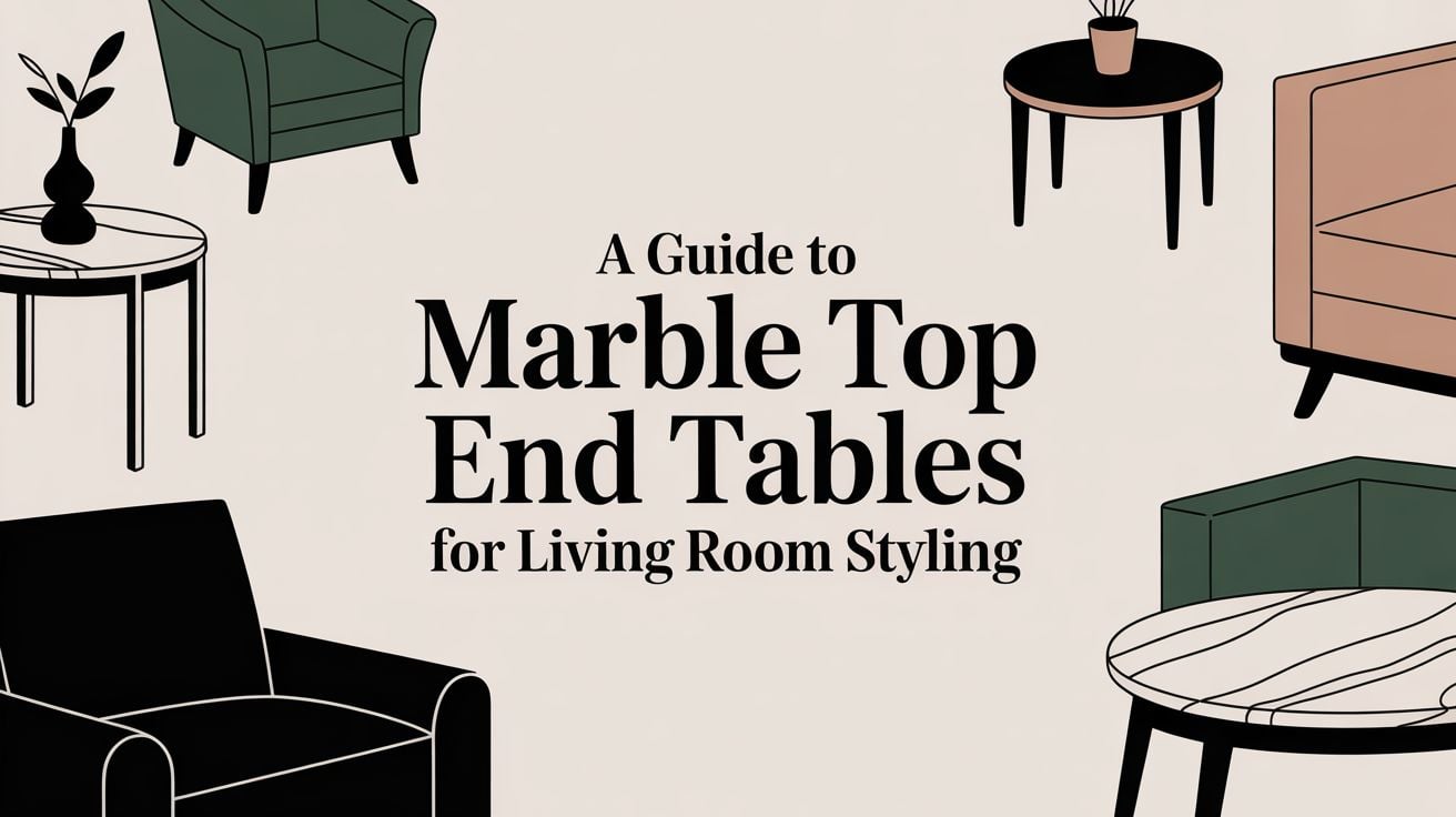 Marble Top End Tables For Living Room Furniture Guide