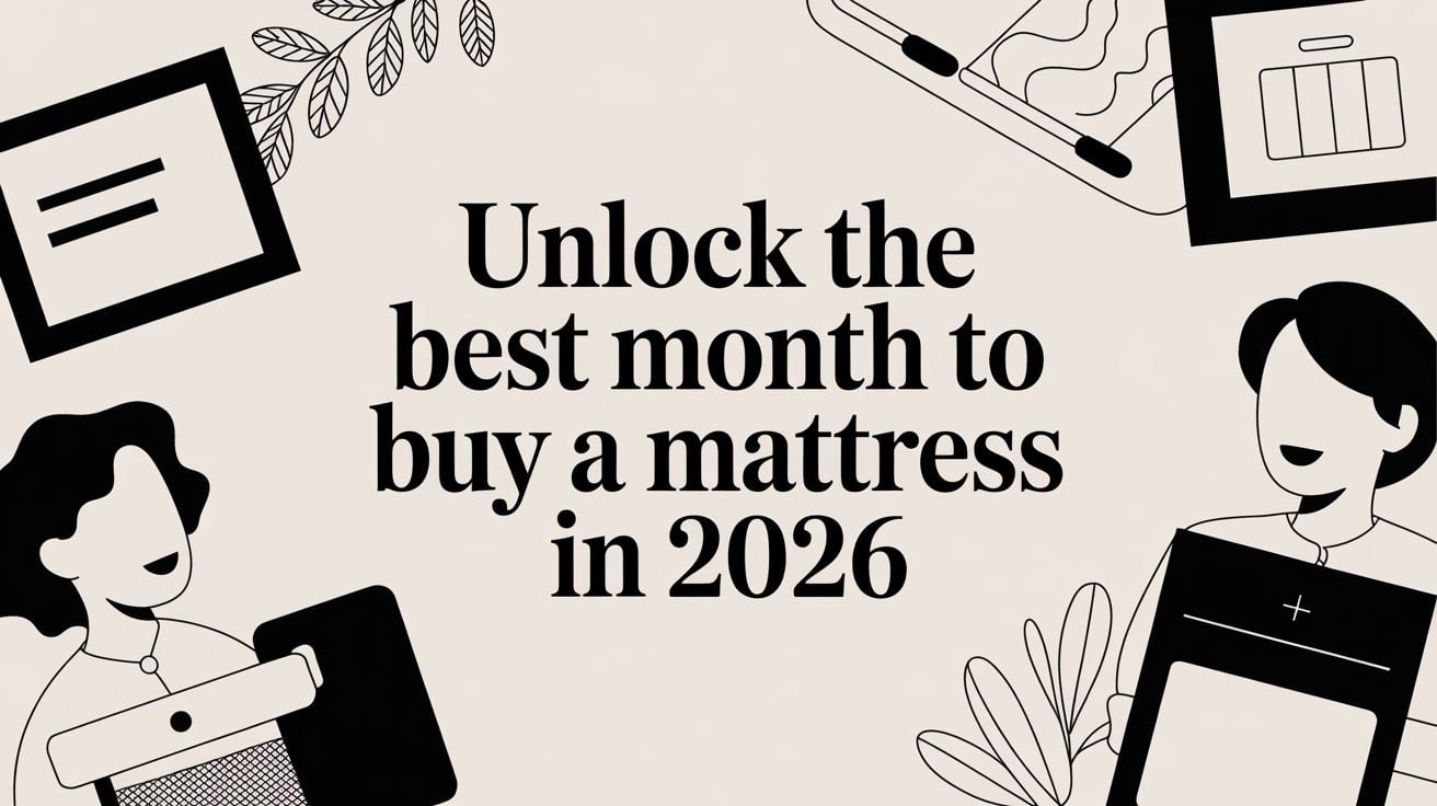 Best Month To Buy A Mattress Illustration