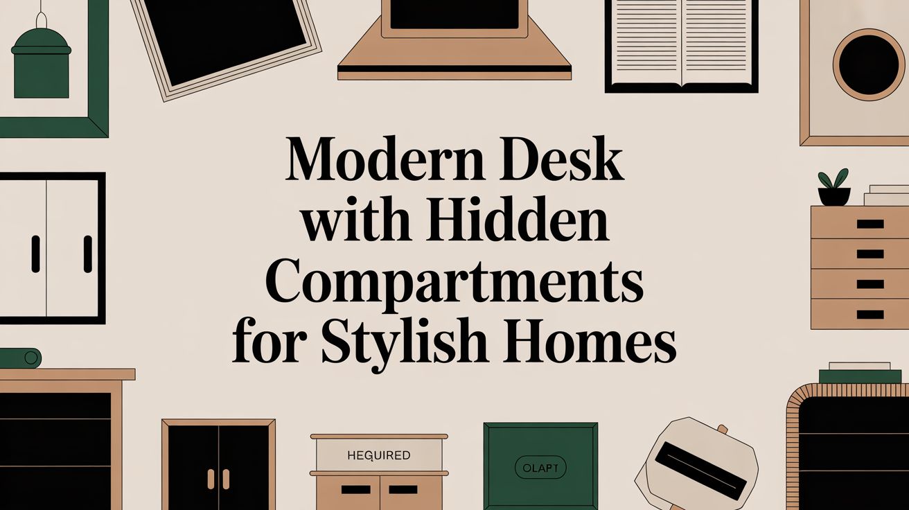 Desk With Hidden Compartments Furniture Layout