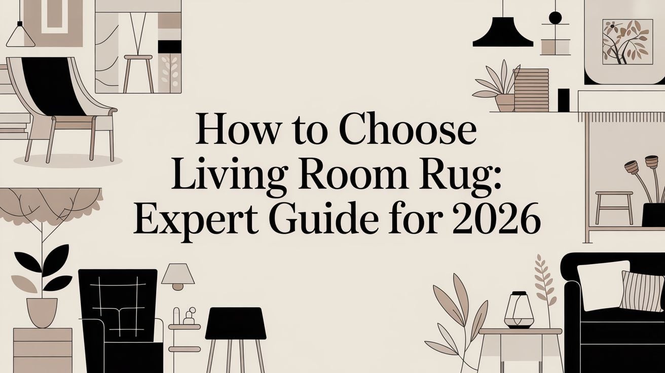 How To Choose Living Room Rug Decor Illustration