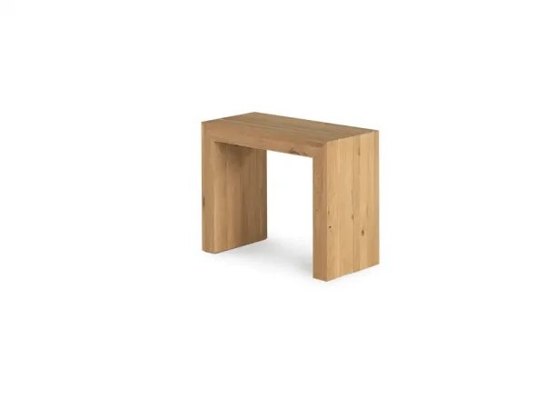 Transformer Extendable Dining Table & 4 Stackable Chairs In Scandinavian Oak - Image 2