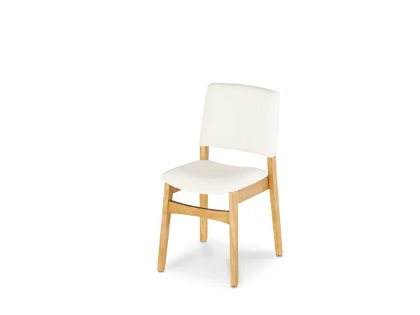 Transformer Round Extendable Dining Table & 4 Stackable Chairs In Scandinavian Oak - Image 5