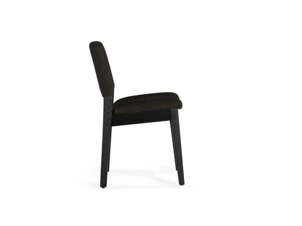 Transformer Stackable Side Chair In Smoked Hickory Dark Gray & Onyx - Image 3