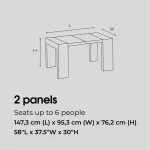 Transformer Extendable Dining Table In Scandinavian Oak - Image 11