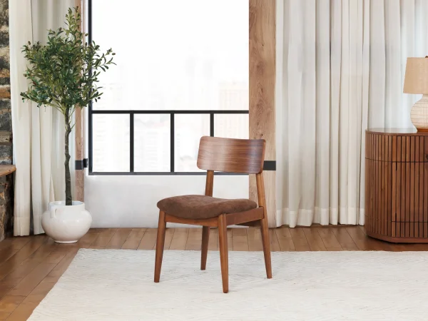 Transformer Round Side Chair In Royal Walnut & Espresso - Image 7