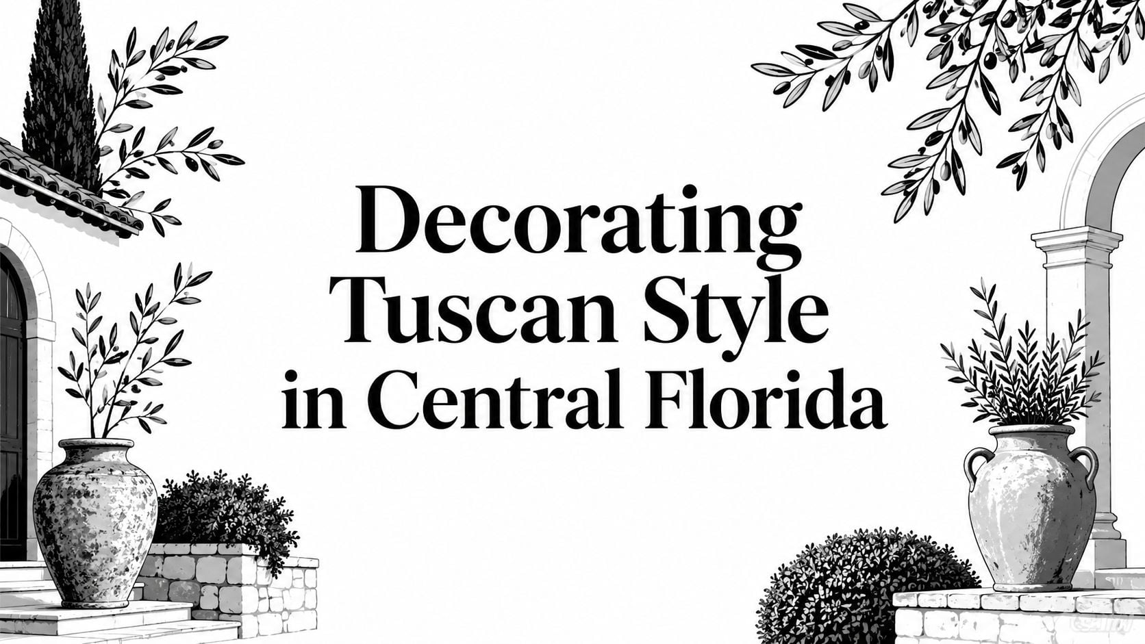 Decorating Tuscan Style Tuscan Illustration